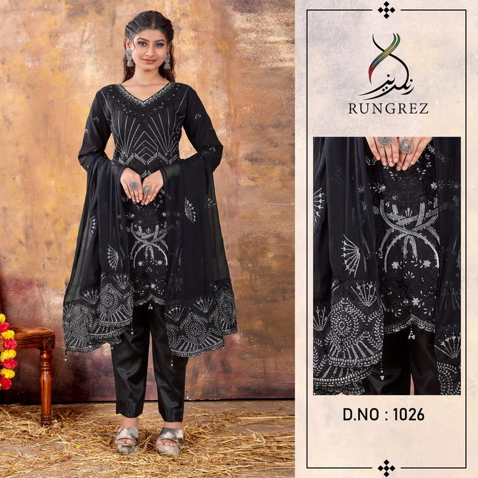 Rungrez Fancy Wholesale Georgette Pakistani Salwar Suits Catalog